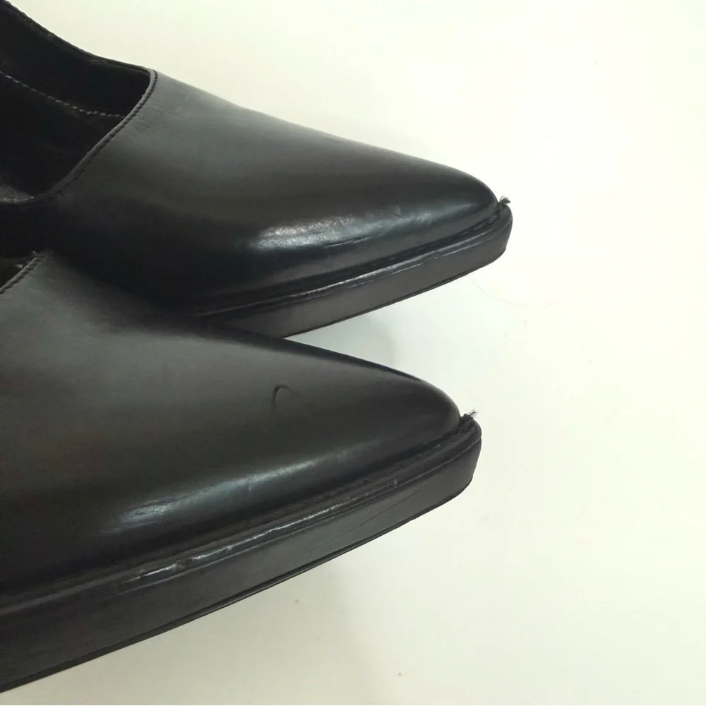 Prada Black Pointed Toe Platform Heels 37.5 - Picture 8 of 11